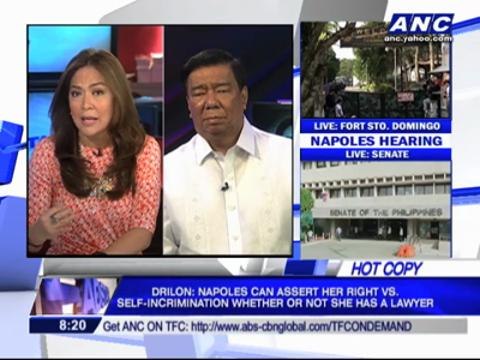 Napoles can reject PAO lawyers: Drilon