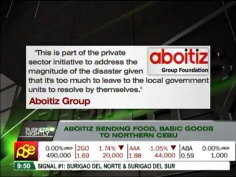 Corporations step up to help typhoon victims