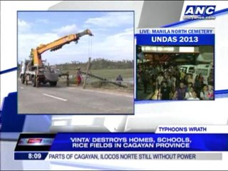 Typhoon Vinta leaves destruction in wake