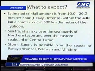 Signal no. 4 still up in 9 areas as 'Yolanda' moves away