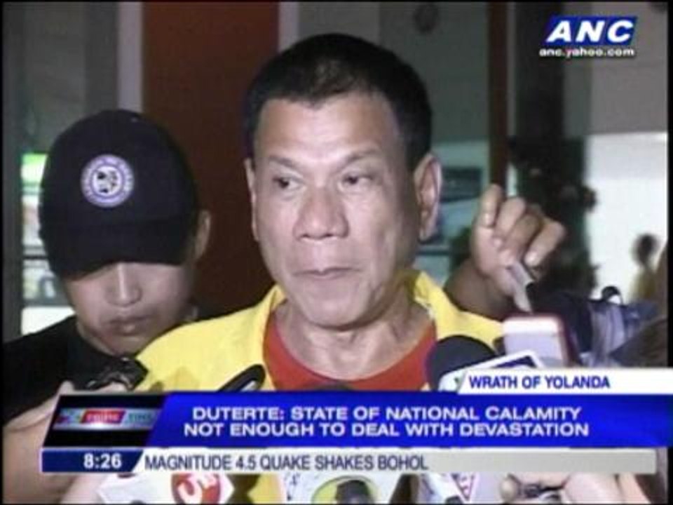 Duterte orders security to shoot looters