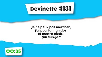 Devinette #131 : Ne peut pas marcher.