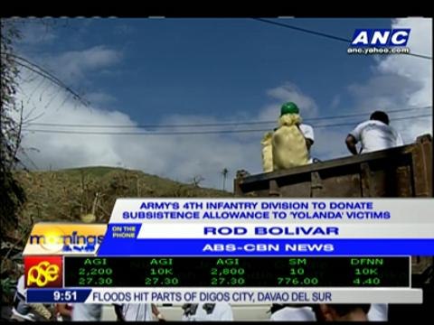 Soldiers donate allowance t