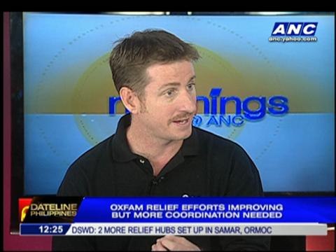 Relief ops improving but more coordination needed: Oxfam