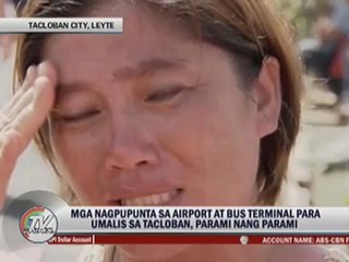 WATCH: Fearful residents chase buses leaving Tacloban