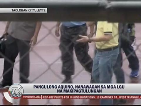 PNoy returns to Tacloban, leads relief operations