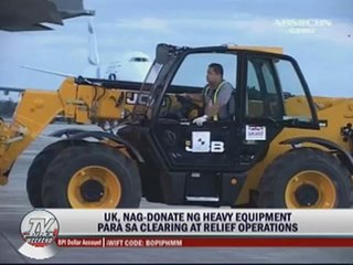 UK sends heavy equipment to aid 'Yolanda' relief ops