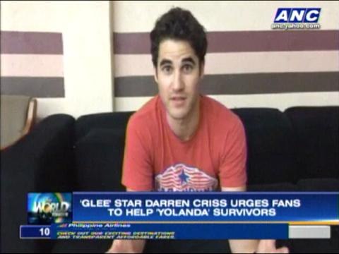 'Glee' star urges fans to help 'Yolanda' survivors
