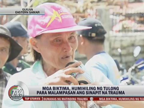 Traumatized 'Yolanda' survivors in Guiuan ask help