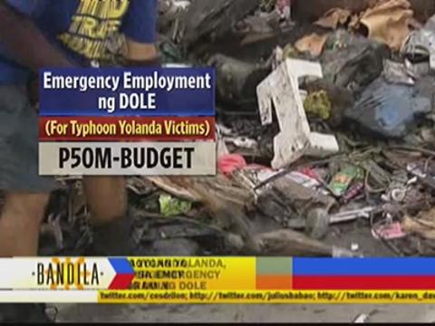 Gov't to give emergency jobs for 'Yolanda' survivors