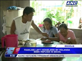Yolanda survivors seek refuge in Bicol