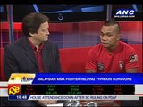 Malaysian MMA fighter helping typhoon survivors