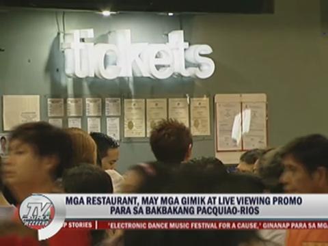 Viewing parties all set for Pacquiao-Rios clash