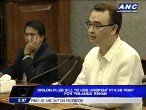 Drilon wants unused ‘pork’ for Yolanda rehab