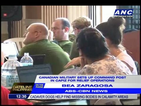 Canadian military sets up command post in Capiz