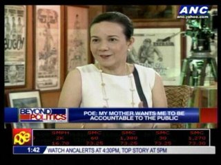 Grace Poe talks about Susan Roces' greatest fear
