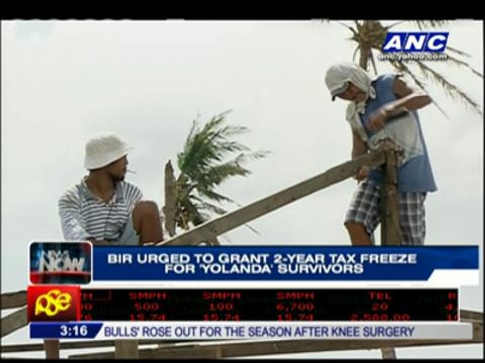 No taxes for 'Yolanda' victims?