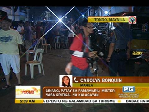 Woman shot dead in front of son in Manila