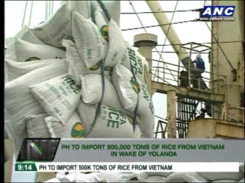 PH to import 500,000 tons of rice from Vietnam