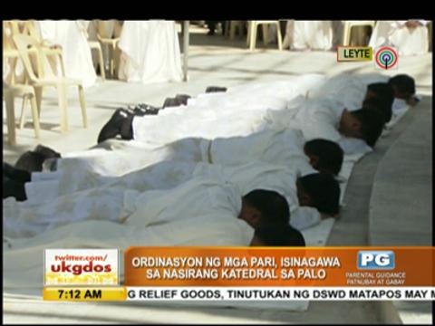 In Palo, 7 priests ordained in devastated church