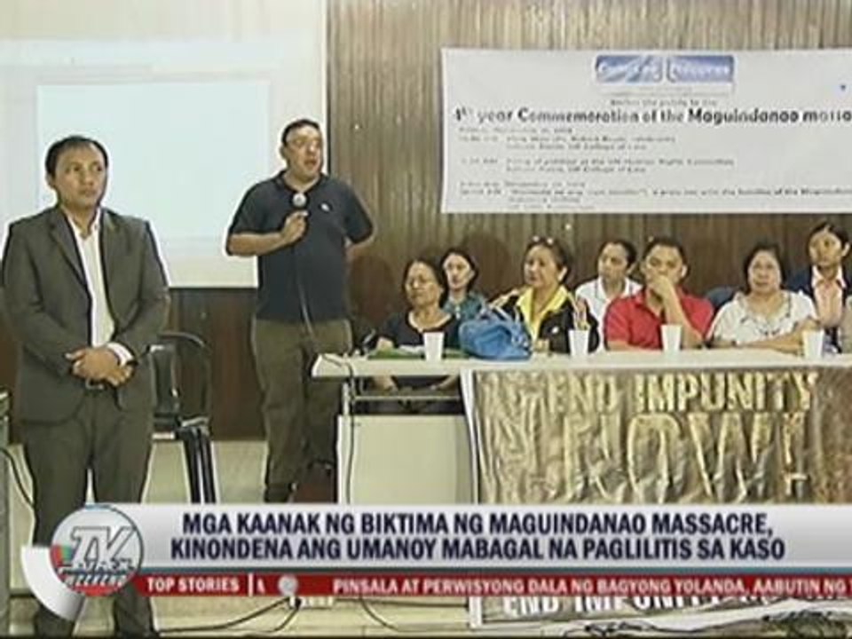 Kin of Maguindanao massacre victims recall tragedy