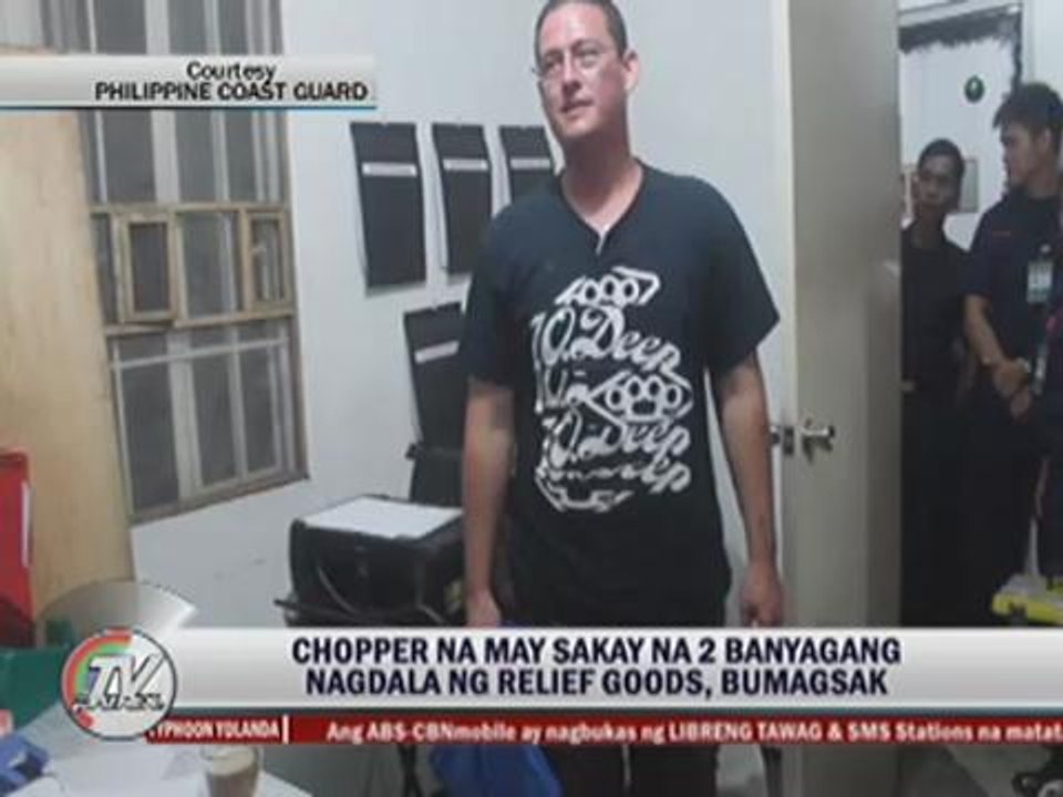 Foreigners rescued from crashed relief chopper