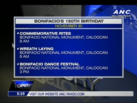 PH to mark Bonifacio's 150th birth anniversary
