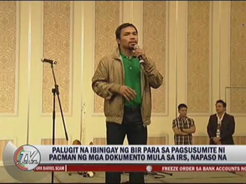 Henares: Pacquiao should talk to lawyer, accountant