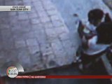 Robbers preying on student caught on cam