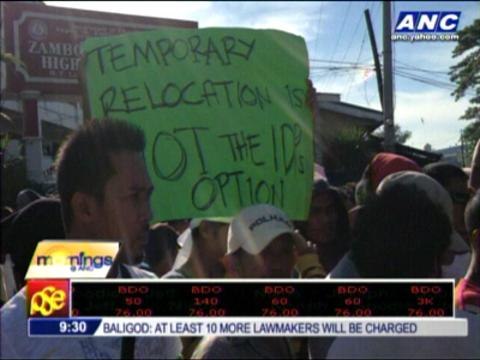 Displaced Zambo residents protest relocation