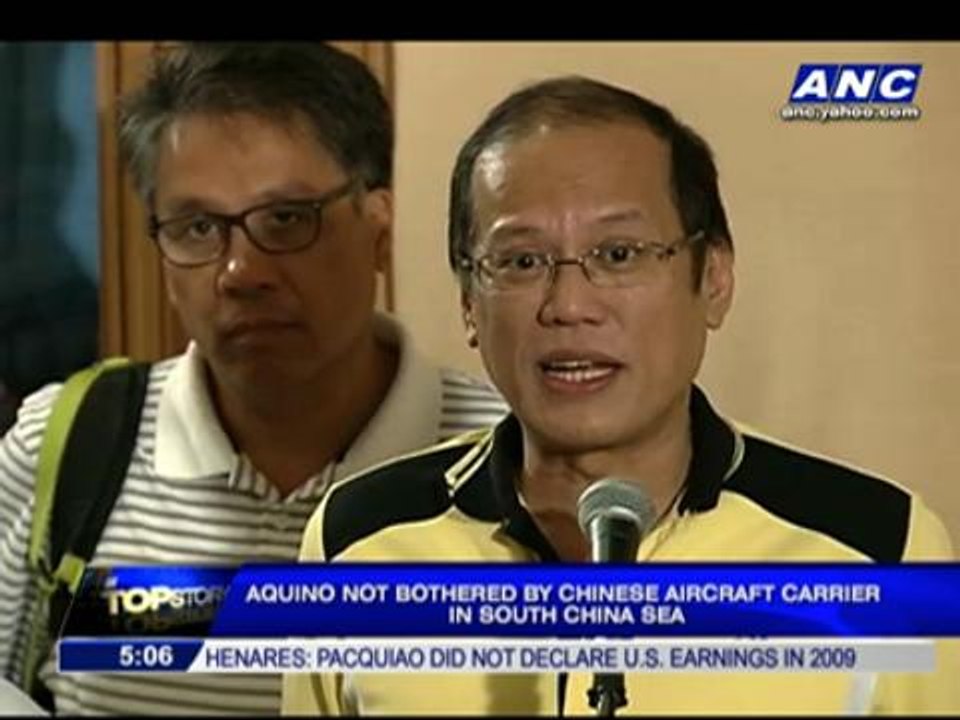 PNoy: China's deployment of aircraft carrier not a threat