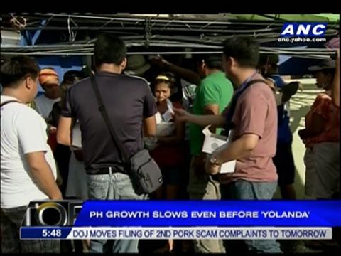 PH growth slows even before 'Yolanda'