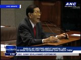 Enrile defends martial law record, Gigi Reyes
