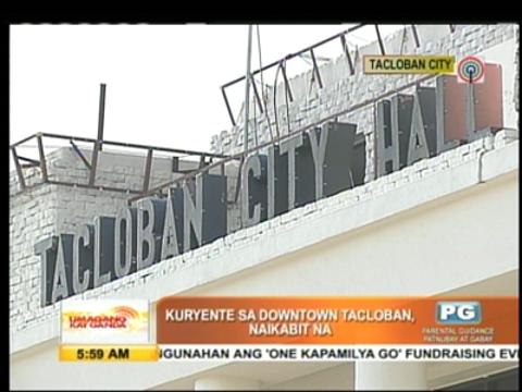 Power restoration boosts Taclobanons' morale