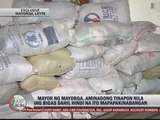 Rice for typhoon victims rots, thrown in dump