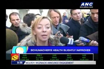 Schumacher's health improves slightly