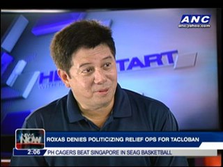 Mar denies politicizing relief ops in Tacloban