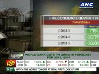 World Bank cuts PH growth forecast for 2013, 2014