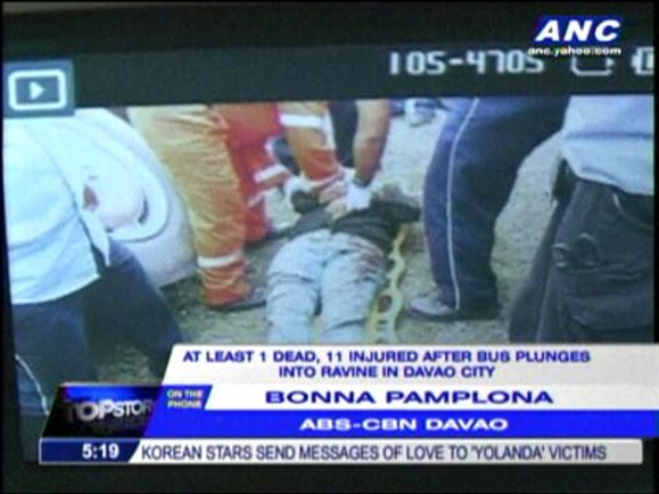 Bus falls into ditch after driver falls asleep; 1 dead