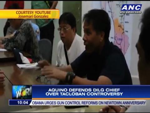 Aquino defends Roxas over Tacloban controversy