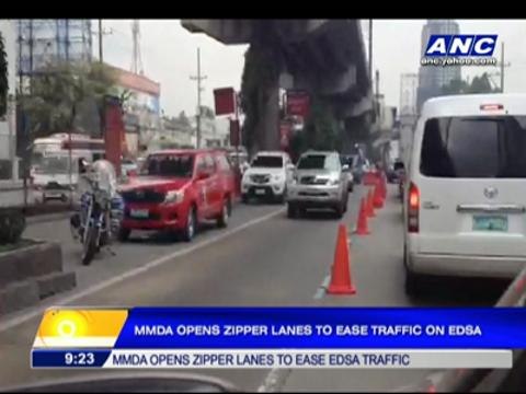 MMDA marks day 2 of 'zipper lanes'