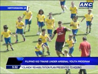 Download Video: Pinoy kid enters Arsenal youth program