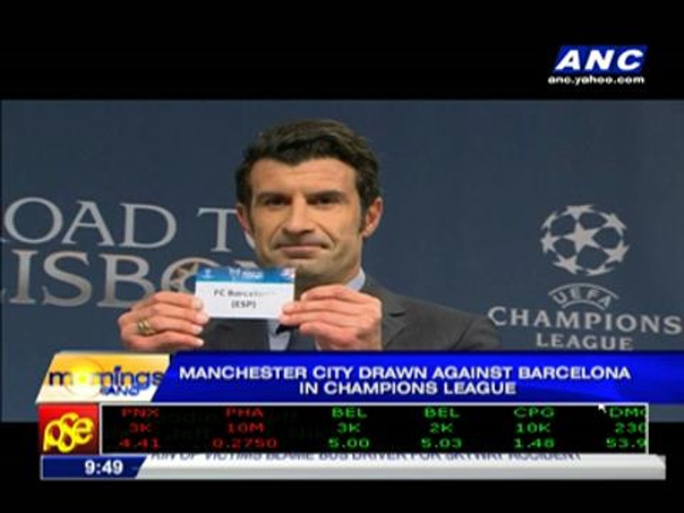 Draw made for last 16 of Champions League