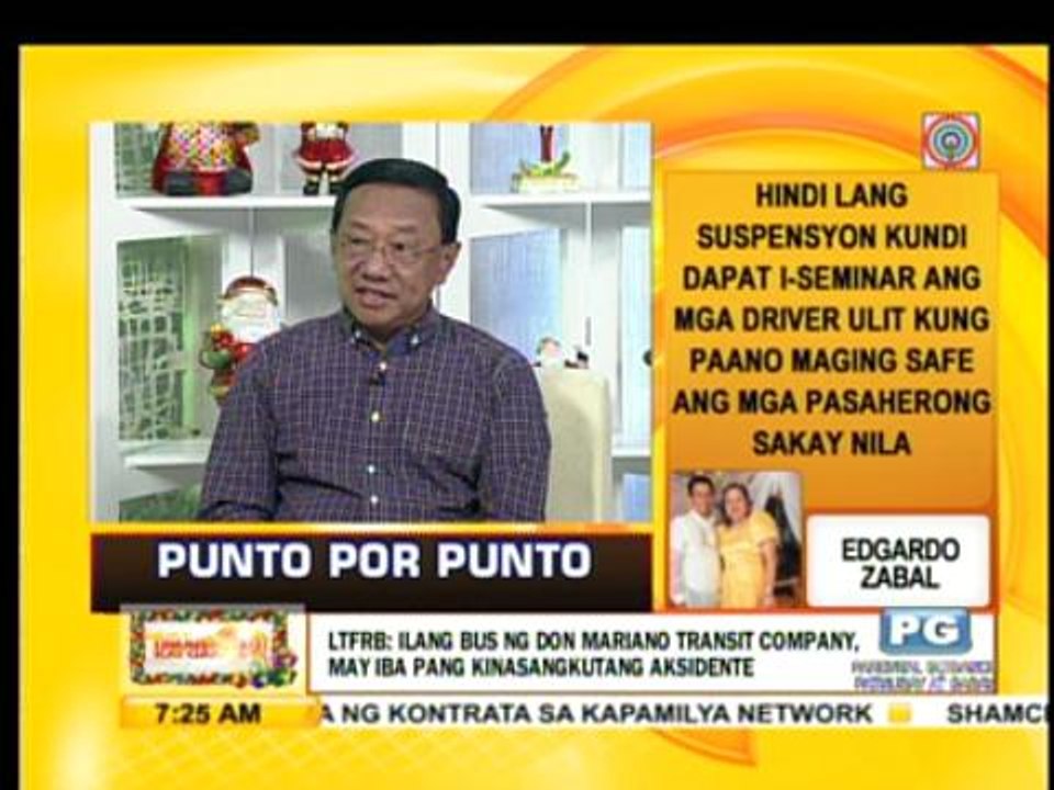 Punto por Punto: Ilang Don Mariano buses, nasangkot sa aksidente