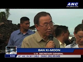 UN's Ban praises resilience of 'Yolanda' survivors
