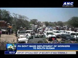 Filipinos barred from working in South Sudan