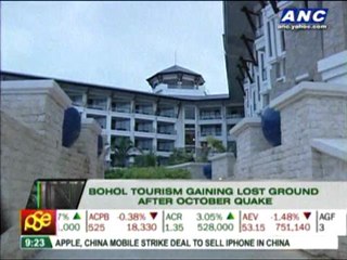After quake, Bohol tourism gaining lost ground