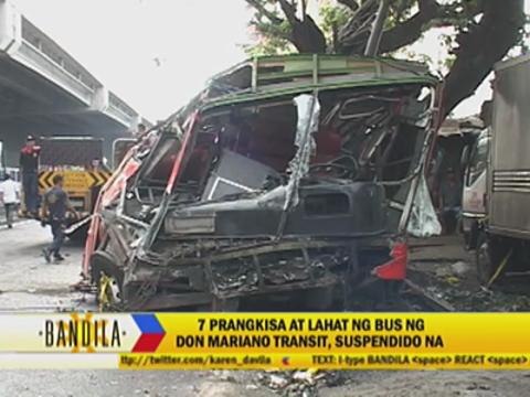 LTFRB might cancel Don Mariano bus franchises