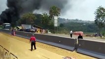 21 Mobil Kecelakaan Beruntun di Tol Cipularang, 6 Orang Tewas