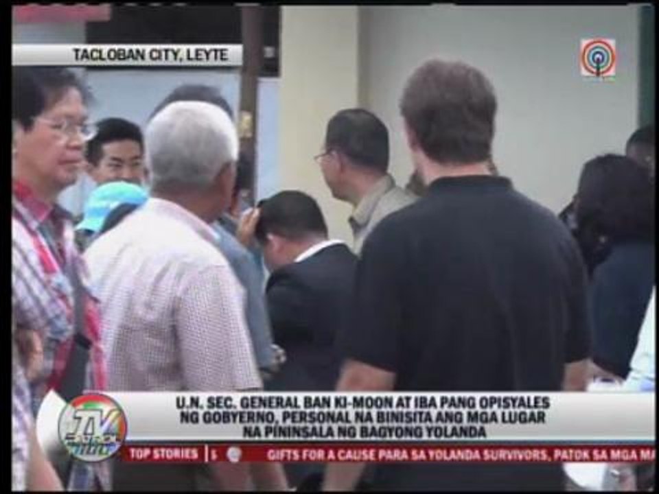 UN chief in Tacloban to assess typhoon damage